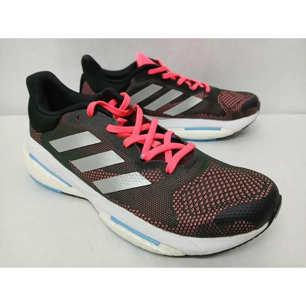 Adidas Men's Solar Glide 5 Running Shoes H01162 Carbon Silver Metallic Sz 8.5